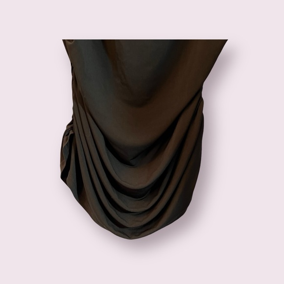 Torrid Side Gathered Black Dress Size 2 - Picture 9 of 16